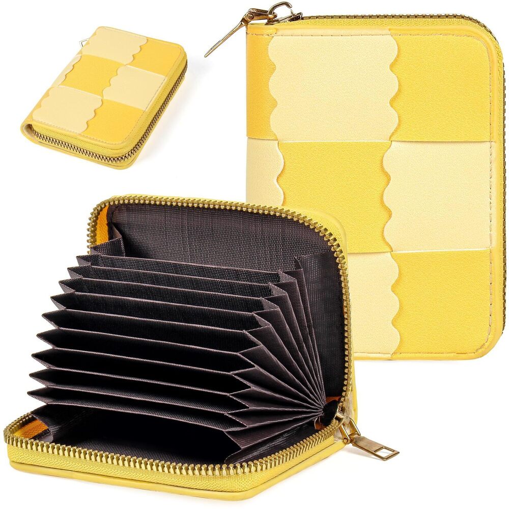 3618 Credit Card Wallet RFID Card Case Wallet Zipper Card Cases Holder
